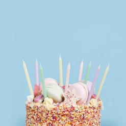 Sale Pastel Skinny Cake Candles - Pack of 12 Cake Candles|Birthday Party