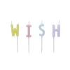 Card Factory Pastel Wish Cake Candles - Pack of 4