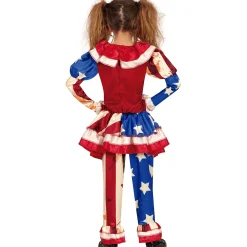Card Factory Patriot Clown Dress Children's Fancy Dress Costume