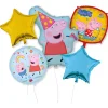 New Peppa Pig Foil Balloon Bouquet – 5 Balloons Character Balloons|Helium Balloons