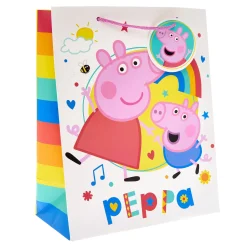 Kids Card Factory Peppa Pig Large Portrait Gift Bag With Pairs Game