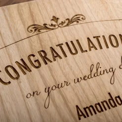 New Personalised 3 Bottle Luxury Wooden Wine Box - Wedding Day Congratulations Graduation Gifts|Engagement Gifts