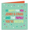 Best Personalised Adoption Card - The Family You've Become New Baby