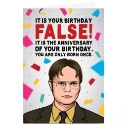 BOY Card Factory Personalised All Things Banter Birthday Card - The Anniversary of Your Birthday