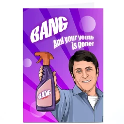 Personalised All Things Banter Birthday Card - Bang and Your Youth is Gone For Friend|Trending