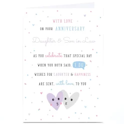 Discount Personalised Anniversary Card - With Love To You Anniversary