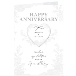 New Personalised Anniversary Card - With Love & Congratulations Anniversary