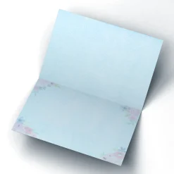 Online Personalised Anniversary Card - Floral & Blue Anniversary