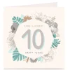 Online Personalised Anniversary Card - Palms and Flowers Invitations|Premium Square