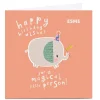 Online Personalised Art Kids Birthday Card - Magical Little Person Kids Premium Square|Any Occasion