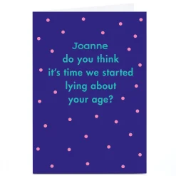 Card Factory Personalised Baboon Birthday Card - Do You Think It's Time...