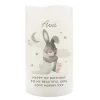 Clearance Personalised Baby Bunny LED Candle Kids 1St Birthday|Jewellery & Keepsakes