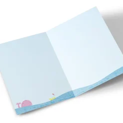 Kids Card Factory Personalised Baby Card - Animal Ark & Rainbow, Special Godson