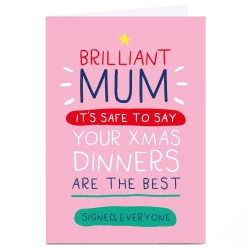 Online Personalised Bangheads Christmas Card - Your Xmas Dinners Are The Best Funny|Christmas