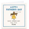 Card Factory Personalised Bangheads Father's Day Card - Nacho Average Dad!