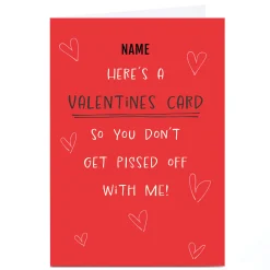 Discount Personalised Bangheads Valentine's Day Card - Obligatory Card, Any Name Funny|Valentine's Day