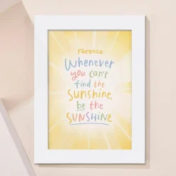Discount Personalised Be The Sunshine Framed Print Kids Personalised Canvas & Wall Art|Photo Prints & Wall Art