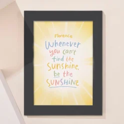 Discount Personalised Be The Sunshine Framed Print Kids Personalised Canvas & Wall Art|Photo Prints & Wall Art