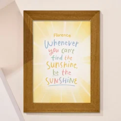Discount Personalised Be The Sunshine Framed Print Kids Personalised Canvas & Wall Art|Photo Prints & Wall Art