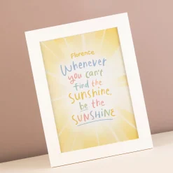 Discount Personalised Be The Sunshine Framed Print Kids Personalised Canvas & Wall Art|Photo Prints & Wall Art