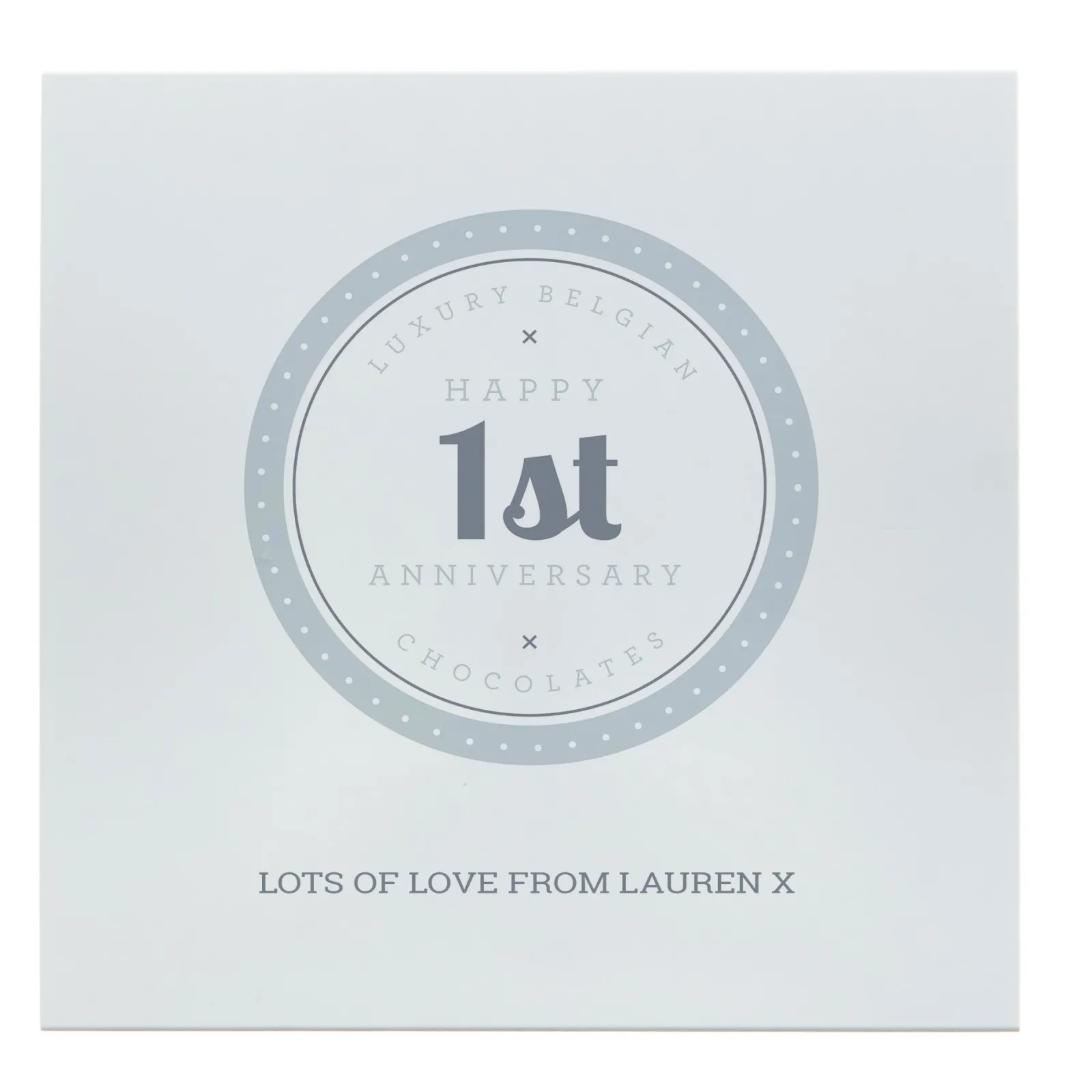 Hot Personalised Belgian Chocolates - 1st Anniversary Chocolate & Sweets|Anniversary Gifts