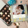 Card Factory Personalised Belgian Chocolates - Green Flowers