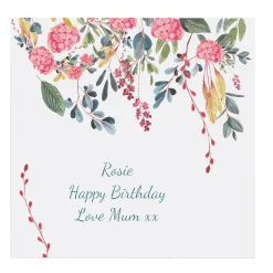 Sale Personalised Belgian Chocolates - Watercolour Floral Chocolate & Sweets|Birthday Gifts