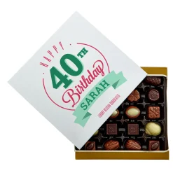 Card Factory Personalised Belgian Chocolates - Happy 40th Birthday