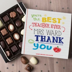 Card Factory Personalised Belgian Chocolates - Best Teacher
