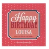 Hot Personalised Belgian Chocolates - Happy Birthday Dots Chocolate & Sweets|Birthday Gifts