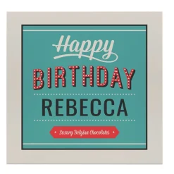Card Factory Personalised Belgian Chocolates - Birthday In Lights