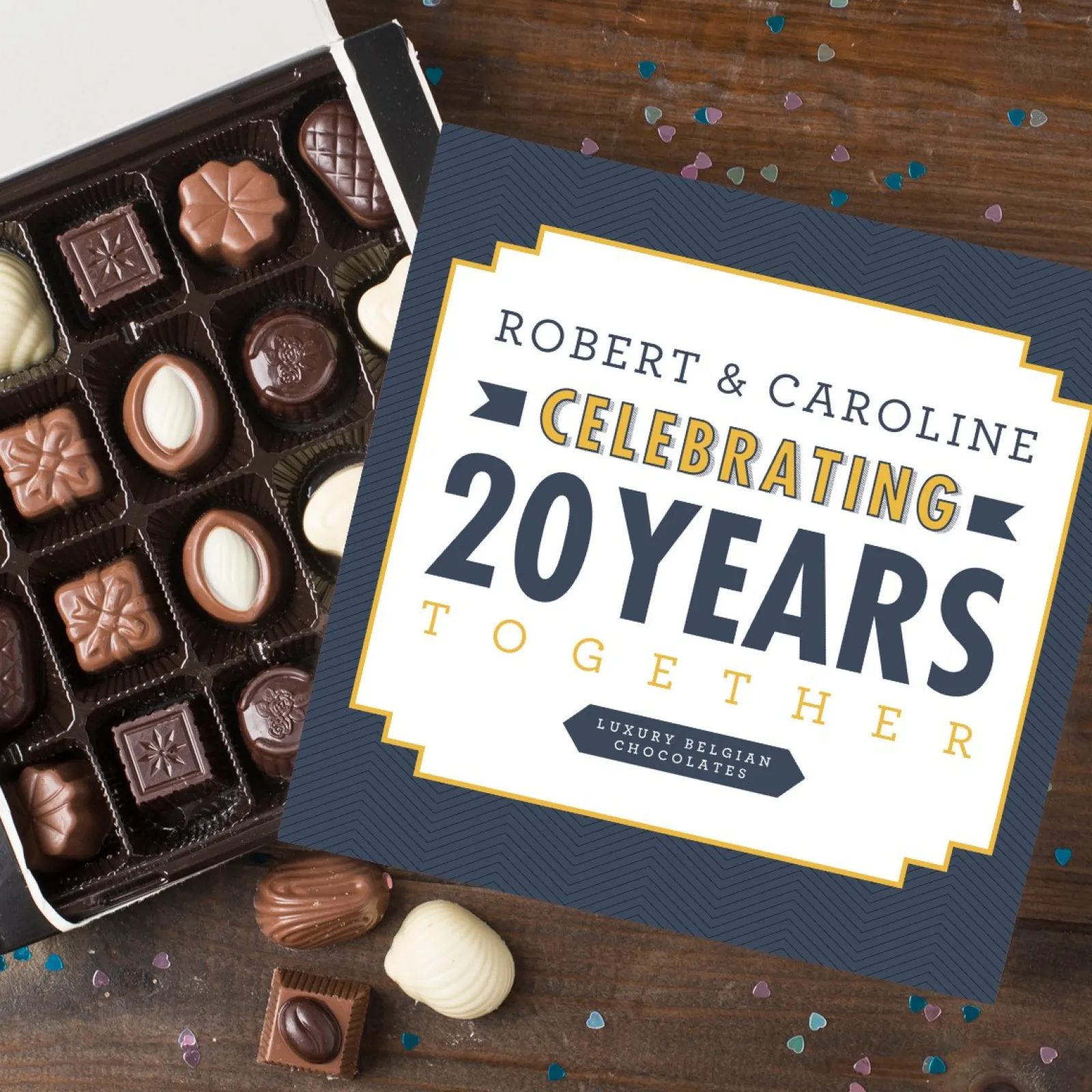 Online Personalised Belgian Chocolates - Celebrate Together Chocolate & Sweets|Anniversary Gifts