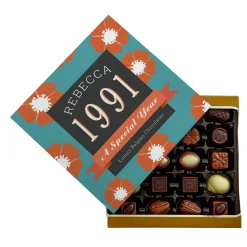 Card Factory Personalised Belgian Chocolates - Special Year Flower