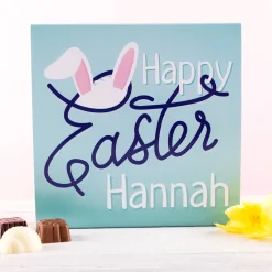 Clearance Personalised Belgian Chocolates - Easter Bunny Ears Chocolate & Sweets|Gifts For Him