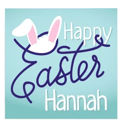 Clearance Personalised Belgian Chocolates - Easter Bunny Ears Chocolate & Sweets|Gifts For Him