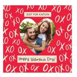 Card Factory Personalised Belgian Chocolates - Valentine's Hugs & Kisses