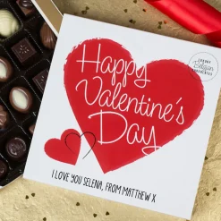 Discount Personalised Belgian Chocolates - Happy Valentine's Day Chocolate & Sweets|Gifts For Him