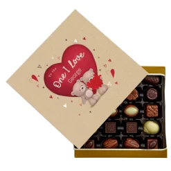 New Personalised Belgian Chocolates - Hugs To The One I Love Photo Gifts|Chocolate & Sweets