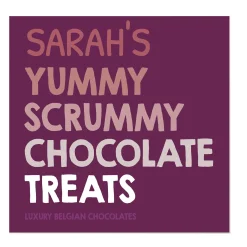 Hot Personalised Belgian Chocolates - Yummy Scrummy Chocolate & Sweets|Birthday Gifts