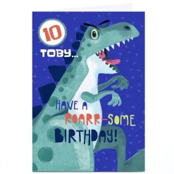 Hot Personalised Bev Hopwood Birthday Card - Roarr-some Kids For Son|For Granddaughter