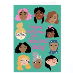 Card Factory Personalised Bev Hopwood Birthday Card - Fabulous Lady