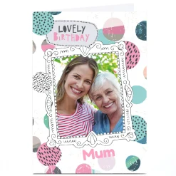 Hot Personalised Bev Hopwood Photo Birthday Card - Mum Lovely Birthday For Mum|Mum