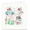Discount Personalised Bev Hopwood New Home Card - Favourite Place Premium Square|New Home