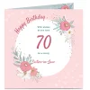 Card Factory Personalised Birthday Card - With Wishes As You Turn..., Editable Age