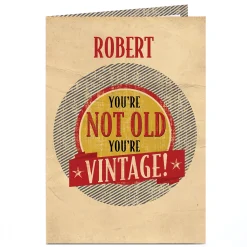 Sale Personalised Birthday Card - You're Not Old You're Vintage Funny|Birthday