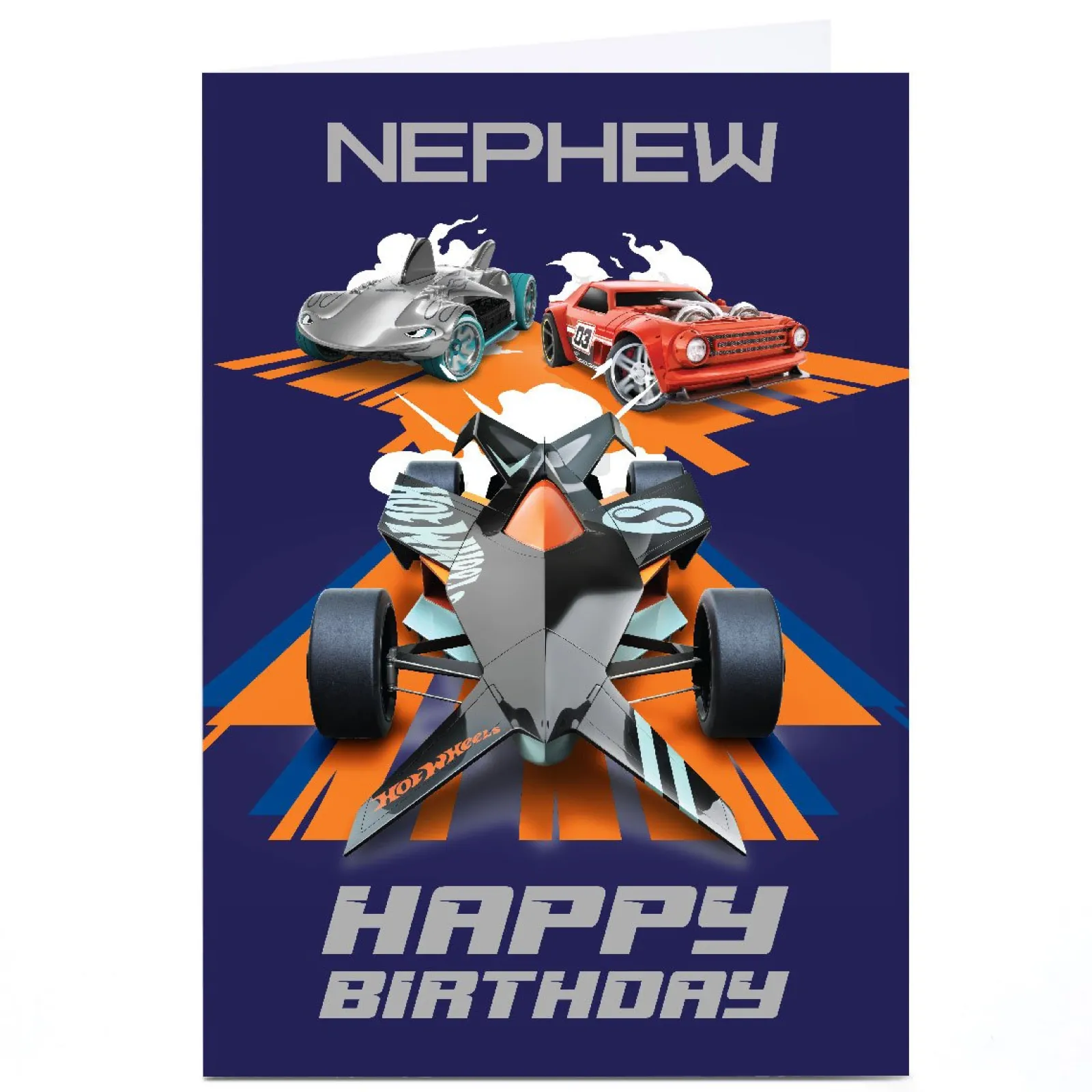Online Personalised Birthday Card - Hot Wheels Nephew Kids For Nephew|For Kids