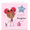 Kids Card Factory Personalised Birthday Card - Popstar Girl Daughter