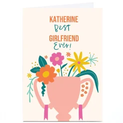 Discount Personalised Birthday Card - Best Girlfriend Ever! For Girlfriend|Birthday