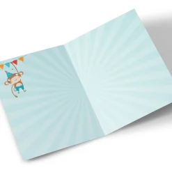 Kids Card Factory Personalised Birthday Card - Circus Party, Editable Age