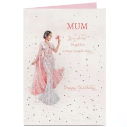 New Personalised Birthday Card - Mum You Shine Brighter Every Single Day For Mum|Mum